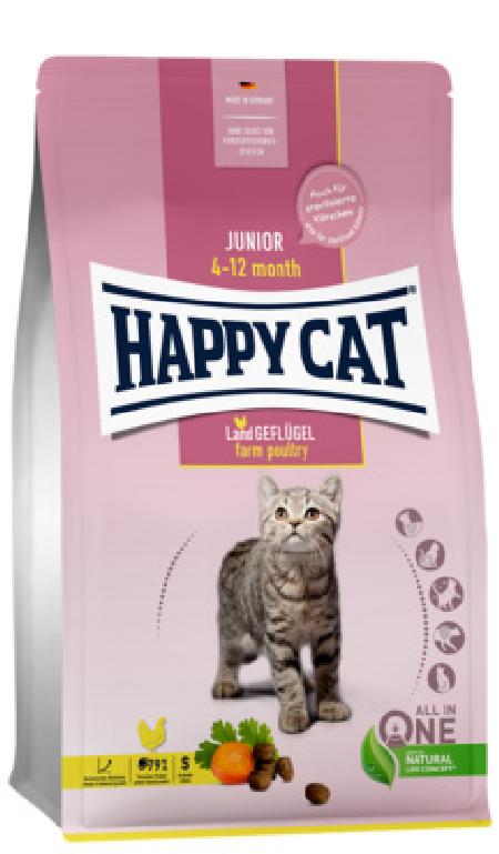 Happy cat Сухой корм для Котят Домашняя птица Юниор 70539 1,300 кг 57007