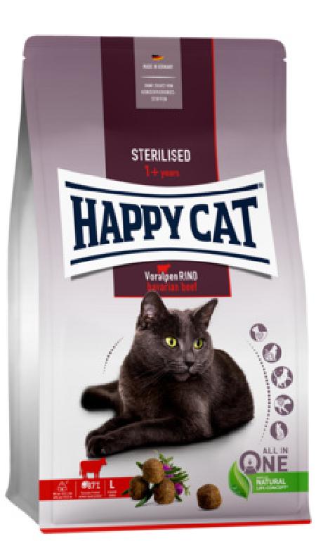 Happy cat Сухой корм для стерилизованных кошек Альпийская говядина 70574 1,300 кг 56994