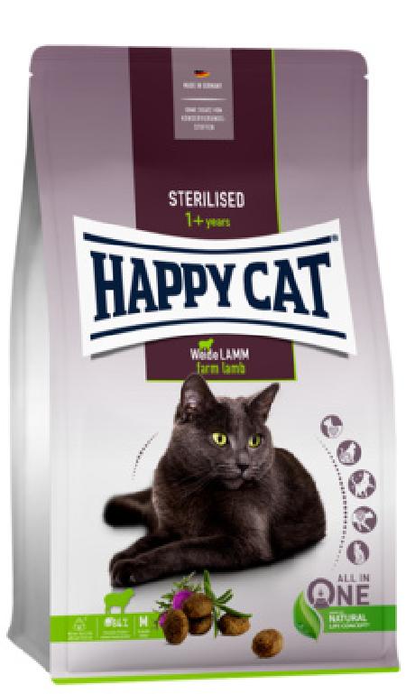 Happy cat Сухой корм для стерилизованных кошек Пастбищный Ягненок 70583 0,300 кг 57001