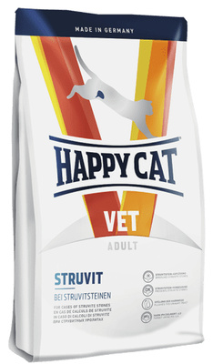 Happy cat Вет.диета для для кошек при мочекаменной болезни Struvit (струвит) 70322, 1,4 кг 