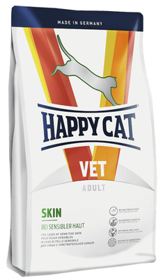 Happy cat Вет.диета для для кошек с чувствительной кожей Skin 70319, 1,4 кг 