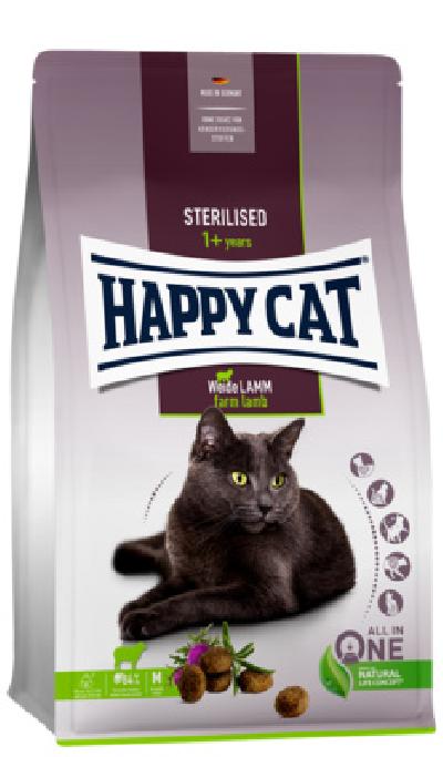 Happy cat Сухой корм для стерилизованных кошек Пастбищный Ягненок 70586 10,000 кг 57003
