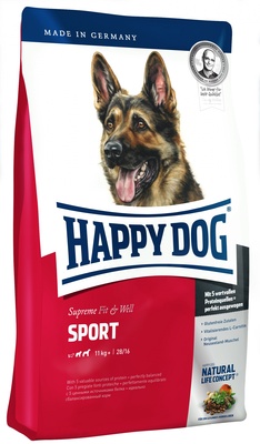 Happy dog ВИА Суприм для спортивных, рабочих собак и беременных сук (Adult Sport), 15,000 кг