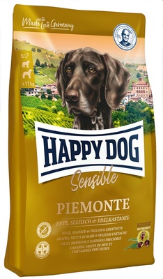 Happy dog ВИА Пьемонт для собак с уткой, морской рыбой и  каштаном 60443, 10,000 кг, 5000100682