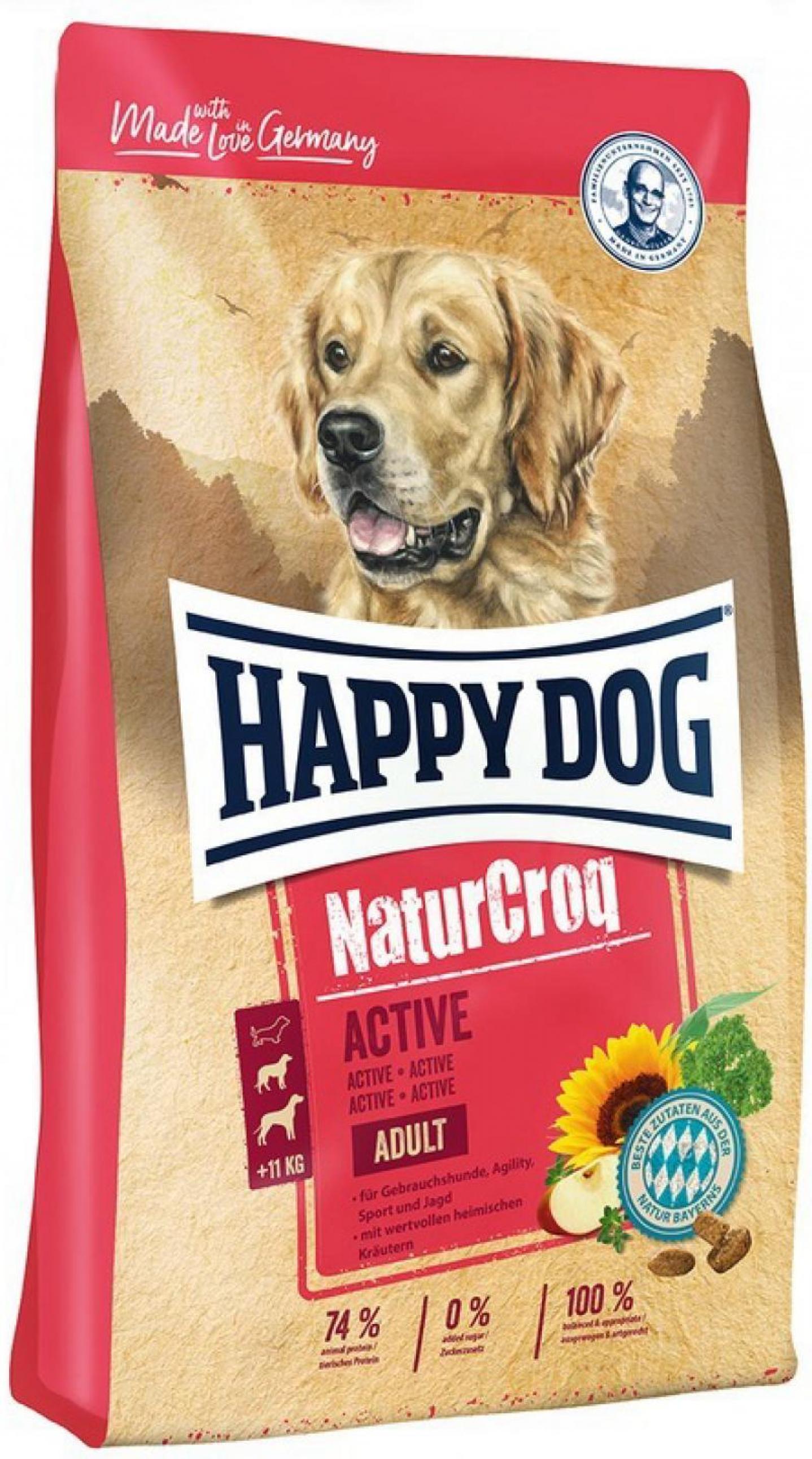 Happy Dog д/с Натур Крок лосось/рис 12 кг