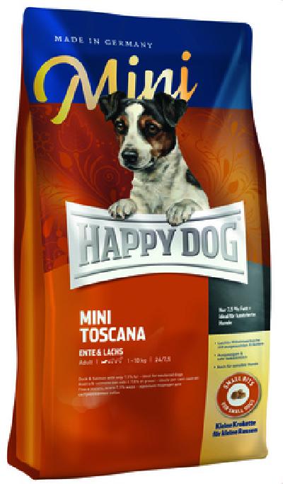 Happy dog Сухой корм  Тоскана для собак мелких пород весом до 10 кг. с уткой и лососем - 4 кг 60326 4,000 кг 43403, 7300100682