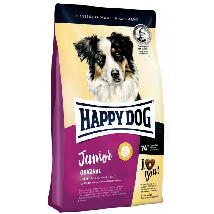 Happy Dog корм для щенков (с 7-го месяца) всех пород, мясо 1 кг