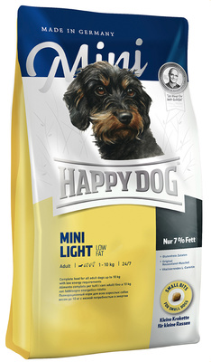 Happy dog Сухой корм  Лайтдля собак мелких пород весом до 10 кг с избыточным весом и для поддержания веса  60102, 1,000 кг, 8100100682