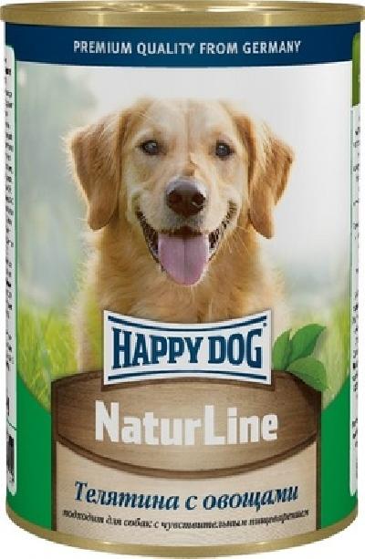 Happy dog Консервы для собак Телятина с овощами, 0,970 кг, 52439, 52439