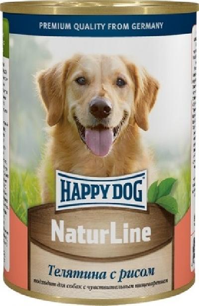 Happy dog ВИА Кусочки в фарше для собак  - телятина с рисом, 0,400 кг