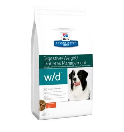 Hills Prescription Diet Сухой корм для собак WDлечение сахарного диабета запоров колитов (Low FatDiabet) 6656U 1,5 кг 11266