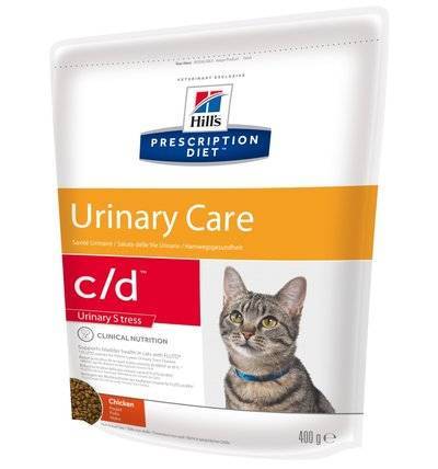 Hills Prescription Diet Сухой корм для кошек Cd  профилактика МКБ при стрессе (Urinary Stress), 0,4 кг 