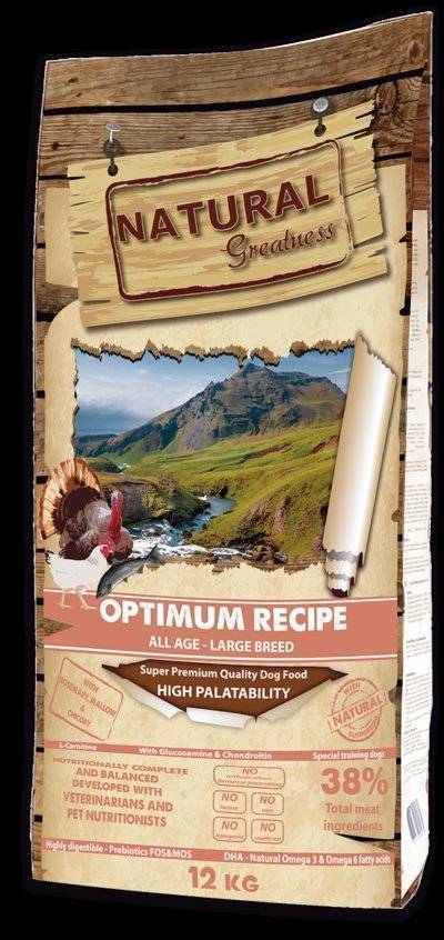 Natural Greatness Optimum Recipe Large Breed сухой корм для собак 12 кг, ASM61OX12, 600100688