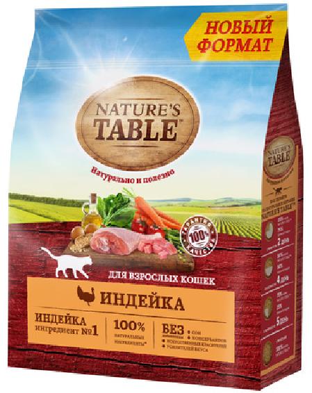Natures Table Сухой корм для кошек с индейкой, 10179277, 0,65 кг, 25407