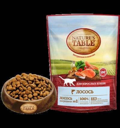 Natures Table Сухой корм для кошек с лососем 10179271 0,65 кг 25406