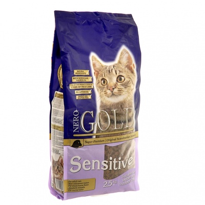 NERO GOLD super premium Для Кошек с чувствительным пищеварением: Ягненок (Cat Adult Sensitive), 0,800 кг