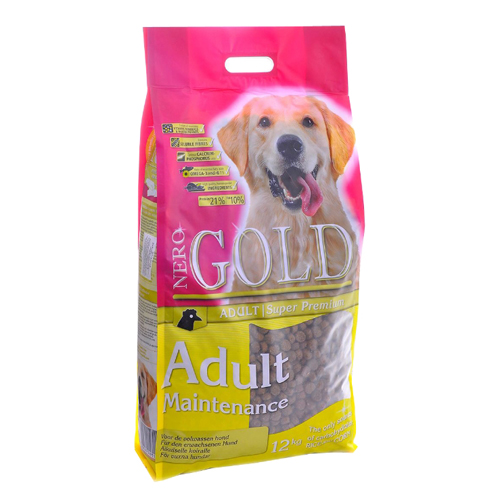NERO GOLD super premium Для Взрослых собак: Контроль веса (Adult Maintenance 2110) | Adult Maintenance 2110, 12 кг 