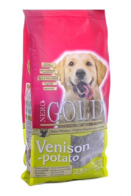 NERO GOLD super premium Для Взрослых собак c Олениной и сладким картофелем (Venison&Potato 2010) | Adult Venison and Potato 2010 12 кг 10073