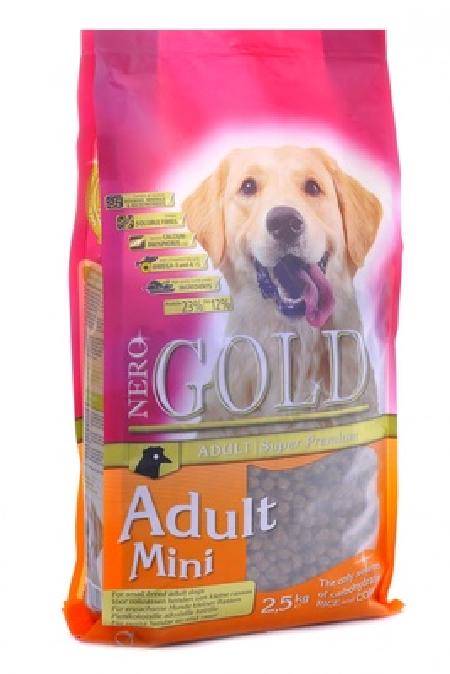 NERO GOLD super premium Для Взрослых собак Малых пород (Adult Mini 23/12), 2,500 кг