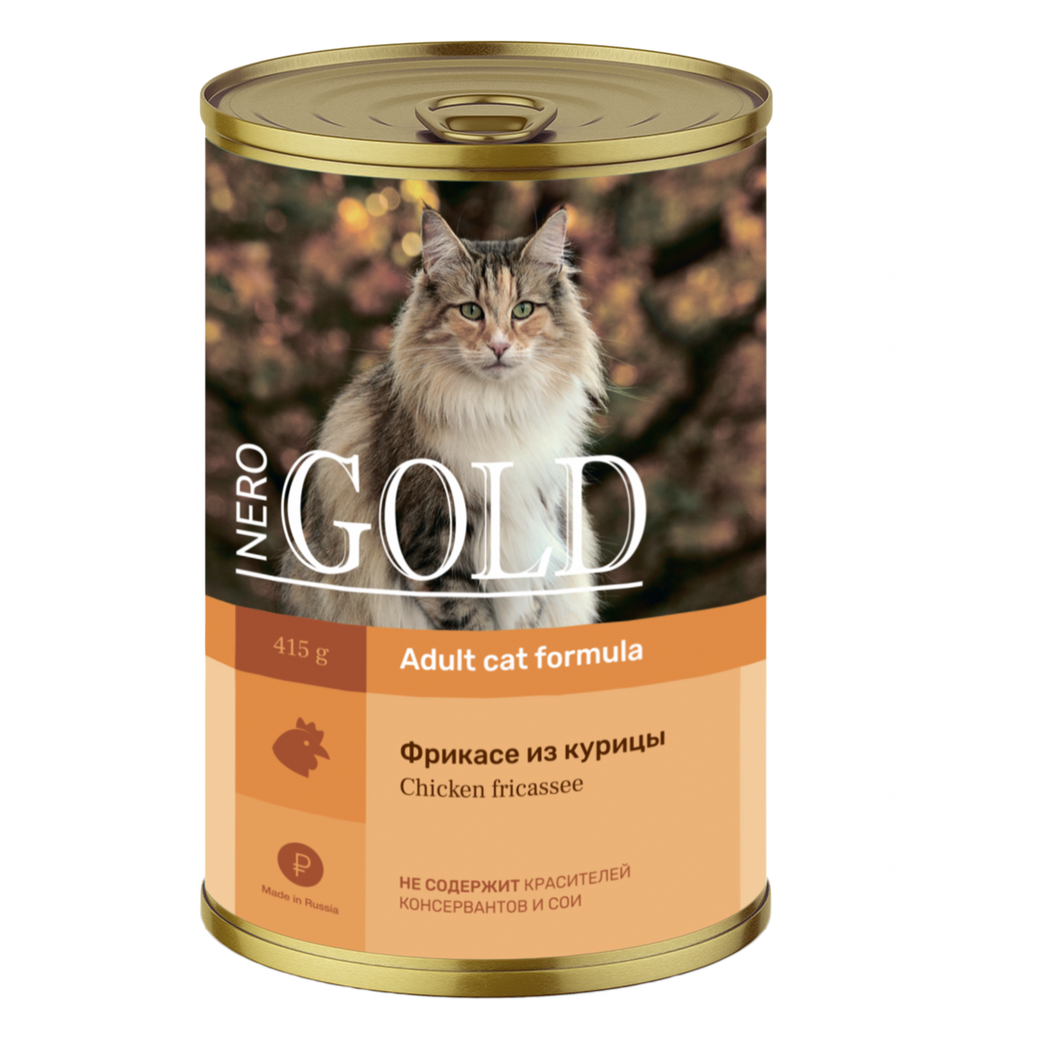 Nero Gold консервы Консервы для кошек Фрикасе из курицы 69фо31, 0,415 кг 
