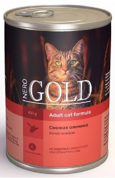 Nero Gold консервы Консервы для кошек Свежая оленина (Venison) | Venison 0,81 кг 24485