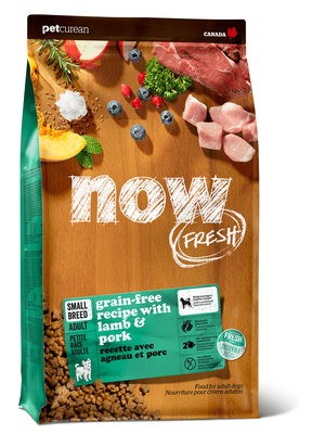 NOW Fresh корм для взрослых собак малых пород, беззерновой, ягненок и свинина 5,45 кг, 2300100696