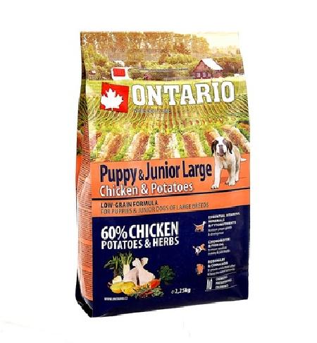 Ontario Для щенков крупных пород с курицей и картофелем (Ontario Puppy & Junior Large Chicken & Potatoes 2,25kg) 214-10435 | Ontario Puppy & Junior Large Chicken & Potatoes, 2,25 кг 