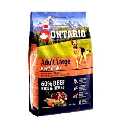 Ontario Для собак крупных пород с говядиной и рисом (Ontario Adult Large Beef & Rise 2,25kg) 214-10755 | Ontario Adult Large Beef & Rise 2,25 кг 46608