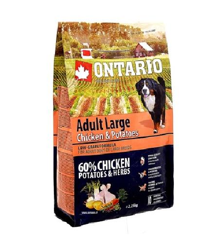 Ontario корм для собак крупных пород, курица 12 кг, 3500100698
