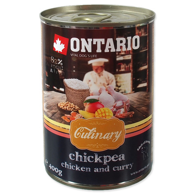 Ontario Консервы для собак Карри с курицей и нутом (ONTARIO konz. Culinary Chickpea, Chicken and Curry 800g) 214-22039, 0,800 кг