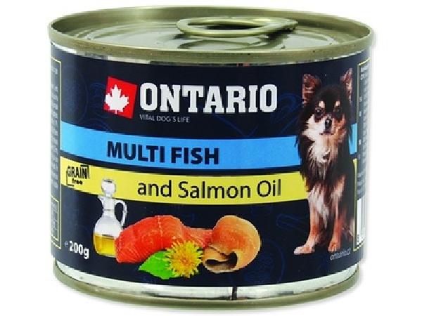 Ontario Консервы для собак: рыбное ассорти (ONTARIO Mini - Multi Fish and Salmon oil 400g) 214-2022, 0,400 кг