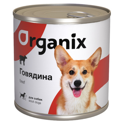 Organix консервы Консервы для собак c говядиной. 23нф21, 0,75 кг 