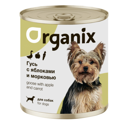 Organix консервы Консервы для собак Фрикасе из гуся с яблоками и морковкой 22ел16 0,100 кг 42913