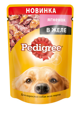 Pedigree ВИА Паучи для собак ягненок в желе 10181975, 0,100 кг, 1300100705