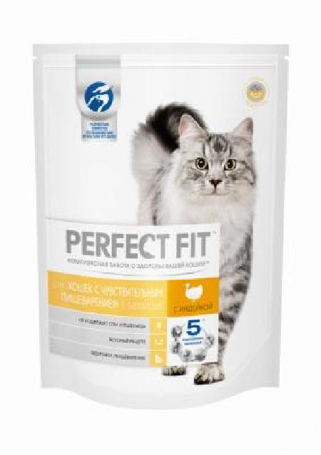 Perfect Fit Сухой корм для чувствительных кошек, с индейкой (PERFECT FIT Sensitive Tk 16*190g) 10162161, 0,190 кг