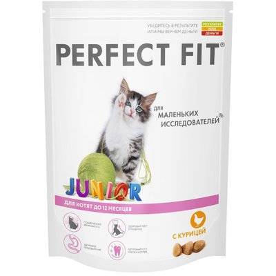 Perfect Fit Сухой корм для котят с курицей (PERFECT FIT Junior Ck 10*650g) 1016221810172975 |  0,65 кг 25232