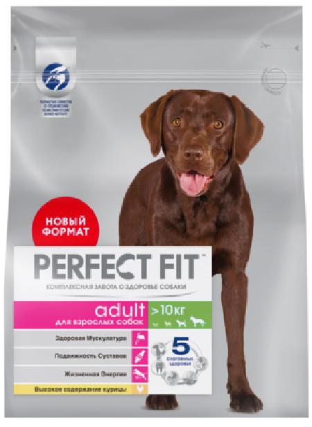 Perfect Fit Сухой корм  для собак средних и крупных пород старше года, с курицей, 1.4кг 10241044, 1,4 кг 