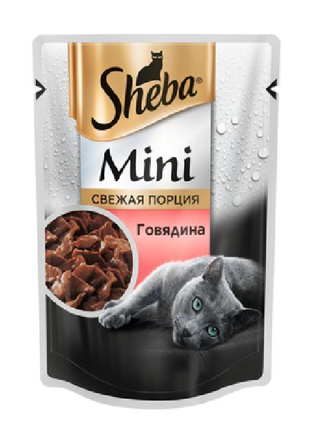 Sheba Паучи для кошек мини-порция с говядиной 10170434  10231651 0,05 кг 25322