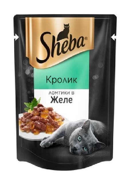 Sheba Паучи для кошек кролик в желе 10244472 0,085 кг 36279, 3300100714