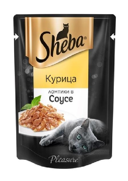 Sheba Паучи для кошек курица в соусе 10244545, 0,085 кг, 36282