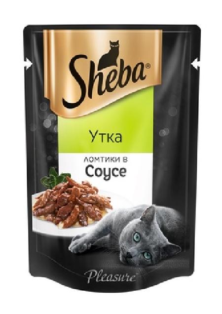 Sheba Паучи для кошек ломтики в соусе утка, 0,085 кг, 36276, 3900100714