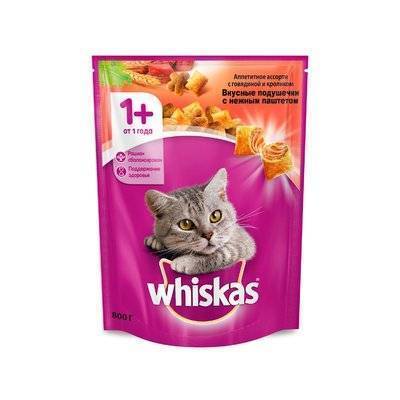 Whiskas Сухой корм для кошек старше 7 лет паштет птица 1019898910218378 0,35 кг 24239
