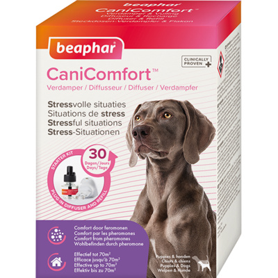 Beaphar Успокаивающее средство (диффузор со сменным блоком) для собак (Cani Comfort) (сезон) | Cani Comfort, 0,125 кг, 37373