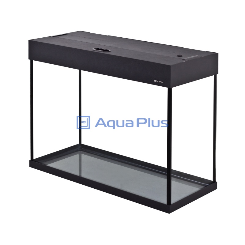 Аквариум AquaPlus LUX П100 черная (700х300х560-6) прямоугольный, 96л., с лампами Т8 2х18 Вт., 212163