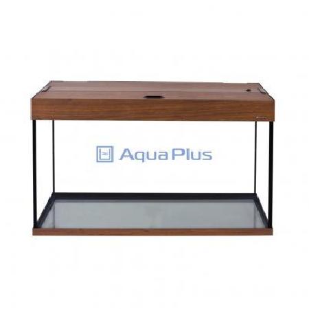 Аквариум AquaPlus LUX П150 орех (900х350х560-6) прямоугольный, с лампами Т8 2х25 Вт. , 210817