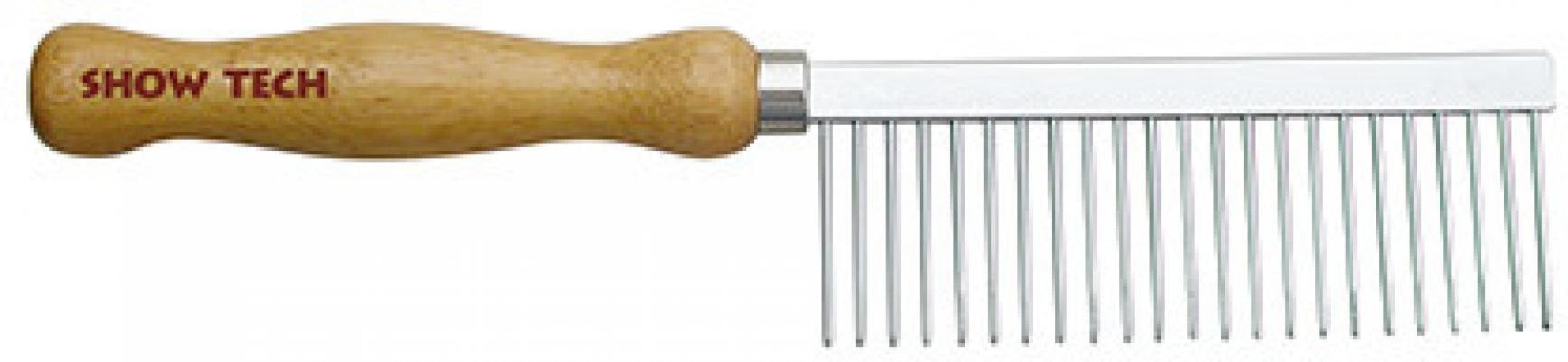 SHOW TECH PRO Wooden Comb расческа 24 см с зубчиками 3,2 мм, частота 4 мм, 26STE035