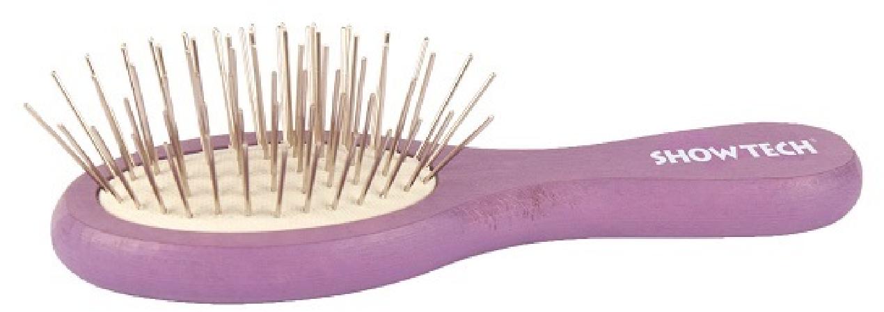 SHOW TECH MINI-PIN щетка массажная карманная (фиолетовая) 12 см