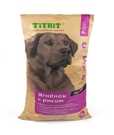TiTBiT Сухой корм для собак крупных пород ягненок с рисом (008379), 13,000 кг