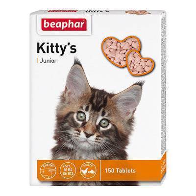 Beaphar Витамины для котят (Kittys Junior) 150шт. (12508) | Kitty’s Junior, 0,071 кг 