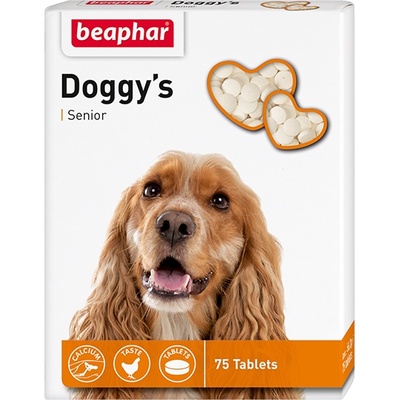 Beaphar Витамины для пожилых собак (Senior Doggys), 75шт. (11519) | Doggy’s Senior, 0,0563 кг 